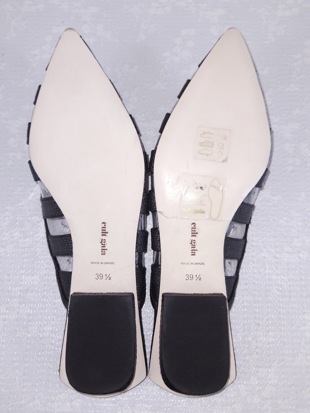 CULT GAIA Femi Mule Black Pointed Toe Slide Flats EU 39.5 - Picture 10 of 10